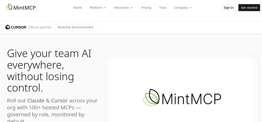 MintMCP website