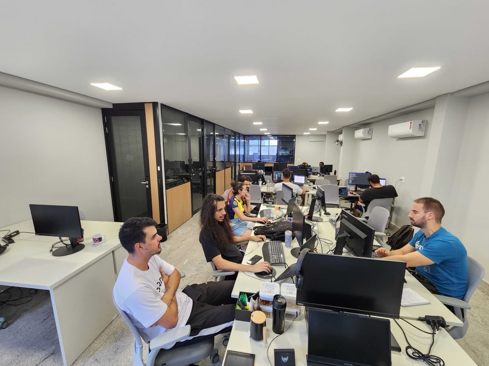 Plank engineers at work in the office